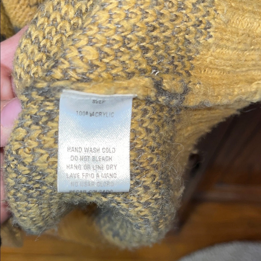 Easel Leopard Print Colorblock Sweater Size Large - Picture 4 of 6